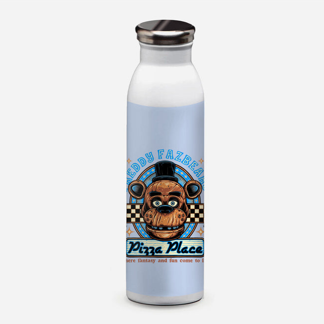 Freddy’s Pizza Place-None-Water Bottle-Drinkware-momma_gorilla