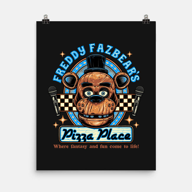 Freddy’s Pizza Place-None-Matte-Poster-momma_gorilla