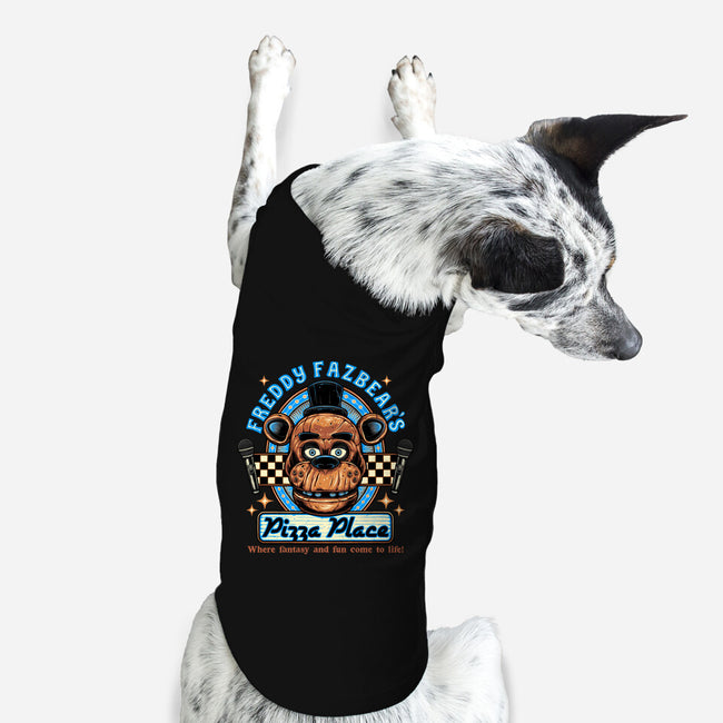 Freddy’s Pizza Place-Dog-Basic-Pet Tank-momma_gorilla