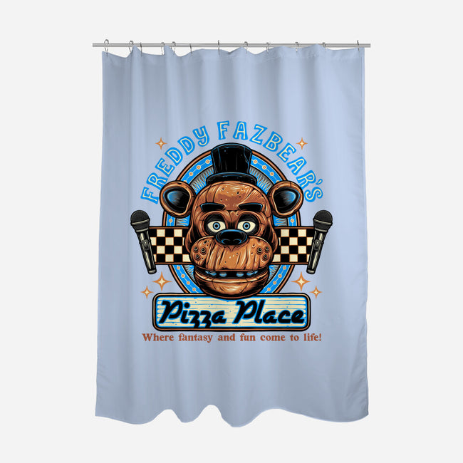 Freddy’s Pizza Place-None-Polyester-Shower Curtain-momma_gorilla