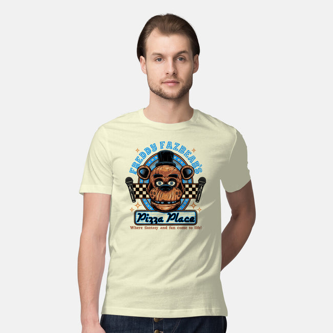 Freddy’s Pizza Place-Mens-Premium-Tee-momma_gorilla