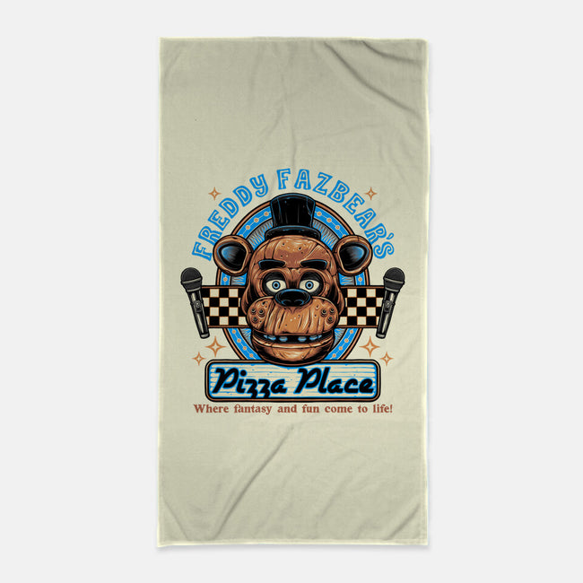 Freddy’s Pizza Place-None-Beach-Towel-momma_gorilla