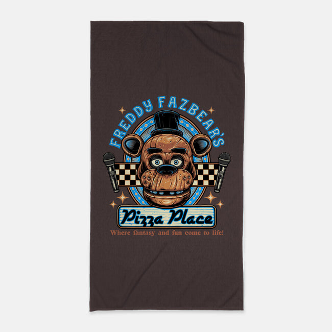 Freddy’s Pizza Place-None-Beach-Towel-momma_gorilla