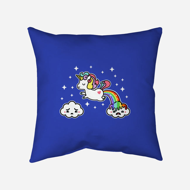 Poopiecorn-None-Removable Cover-Throw Pillow-demonigote