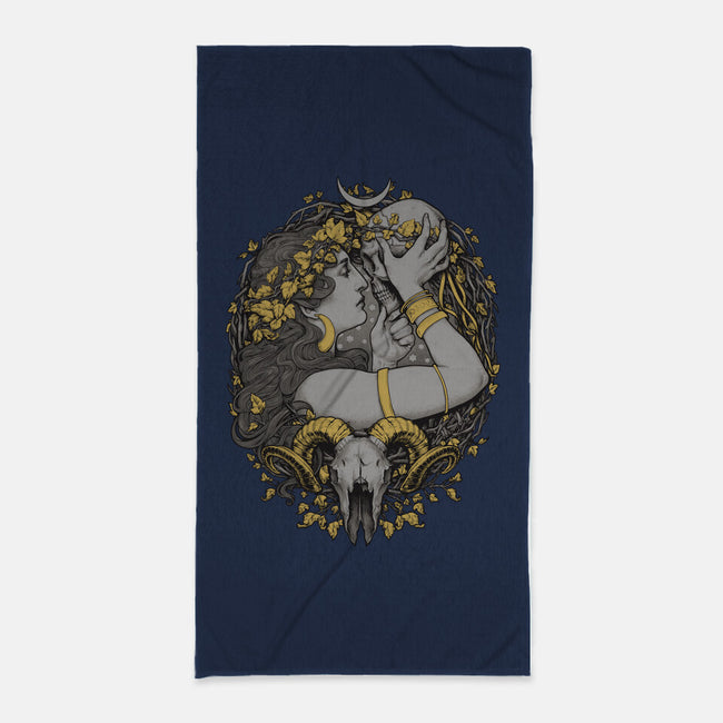 Skull Witch-None-Beach-Towel-MedusaD