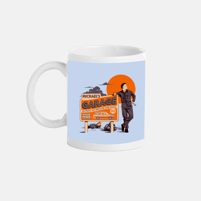 Michael's Garage-None-Mug-Drinkware-Hafaell