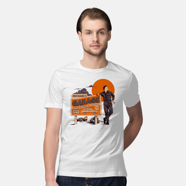 Michael's Garage-Mens-Premium-Tee-Hafaell