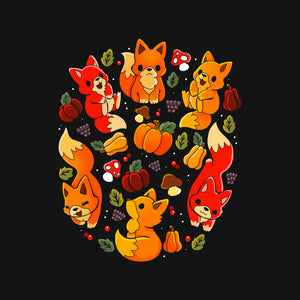 Foxes Autumn