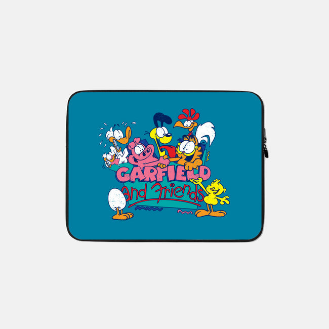 Cat And Friends-None-Zippered-Laptop Sleeve-dalethesk8er