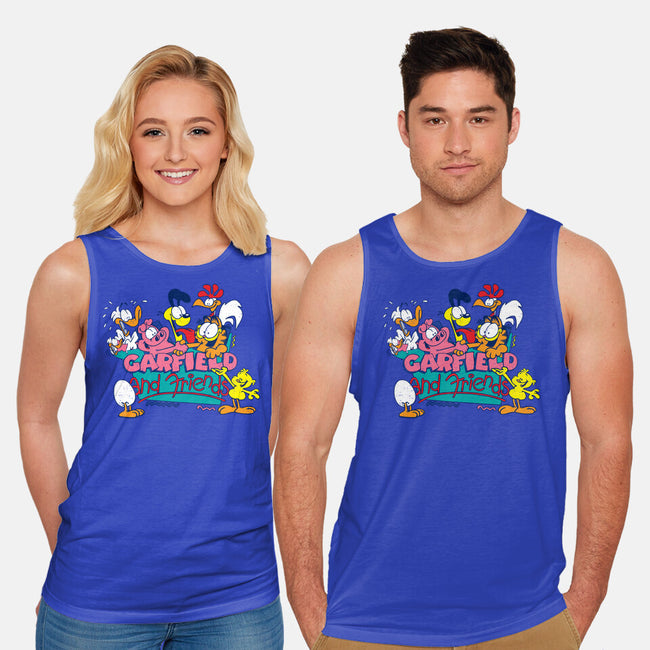 Cat And Friends-Unisex-Basic-Tank-dalethesk8er