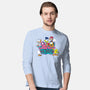 Cat And Friends-Mens-Long Sleeved-Tee-dalethesk8er