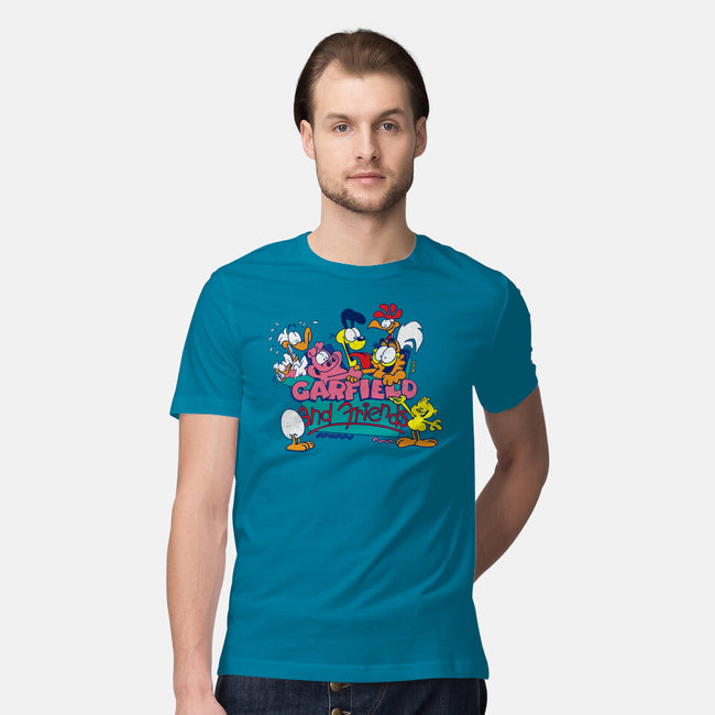 Cat And Friends-Mens-Premium-Tee-dalethesk8er