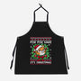 For Fox Sake It's Christmas-Unisex-Kitchen-Apron-NemiMakeit