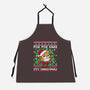 For Fox Sake It's Christmas-Unisex-Kitchen-Apron-NemiMakeit