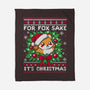 For Fox Sake It's Christmas-None-Fleece-Blanket-NemiMakeit