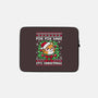 For Fox Sake It's Christmas-None-Zippered-Laptop Sleeve-NemiMakeit