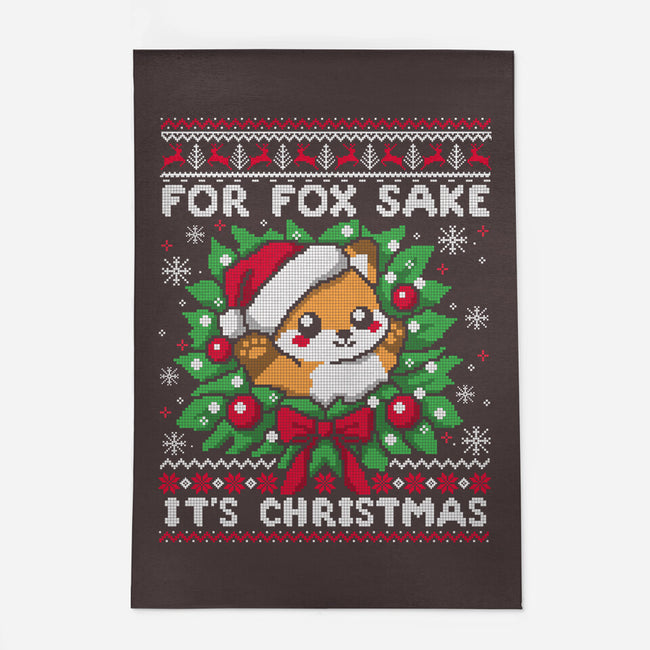 For Fox Sake It's Christmas-None-Indoor-Rug-NemiMakeit