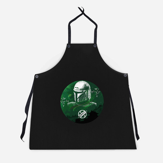 Hunter Galaxy-Unisex-Kitchen-Apron-Astrobot Invention