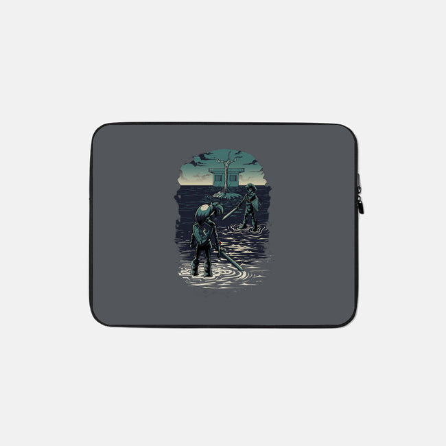 Link Vs Dark Link-None-Zippered-Laptop Sleeve-Diego Oliver