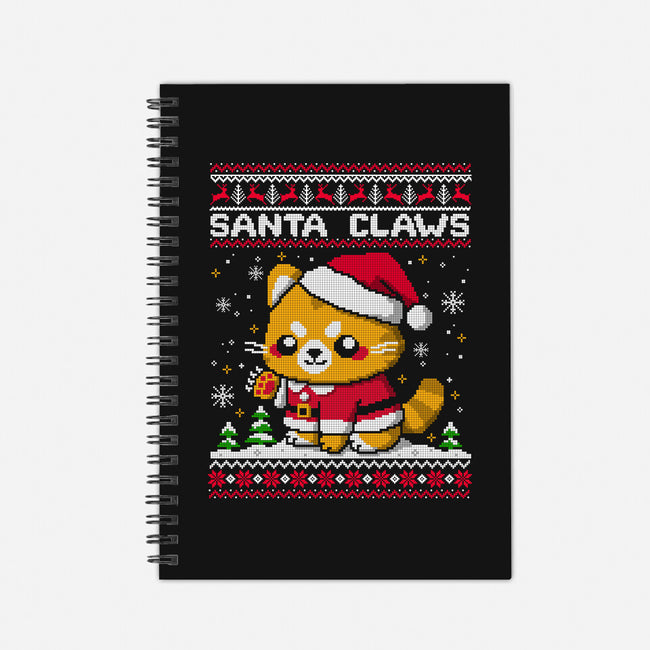 Santa Claws Cat-None-Dot Grid-Notebook-NemiMakeit