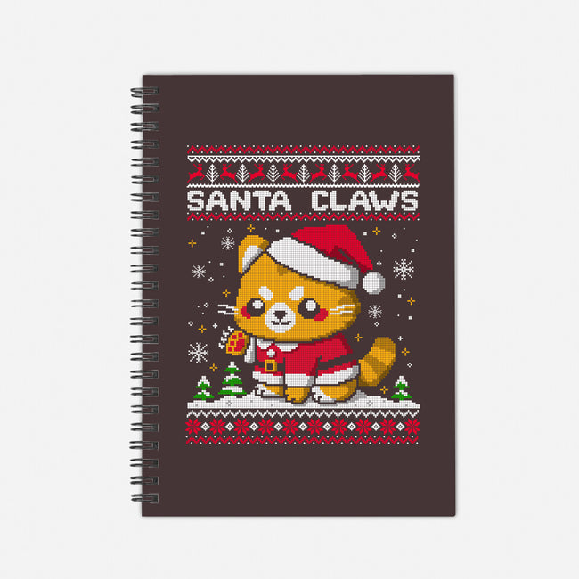 Santa Claws Cat-None-Dot Grid-Notebook-NemiMakeit