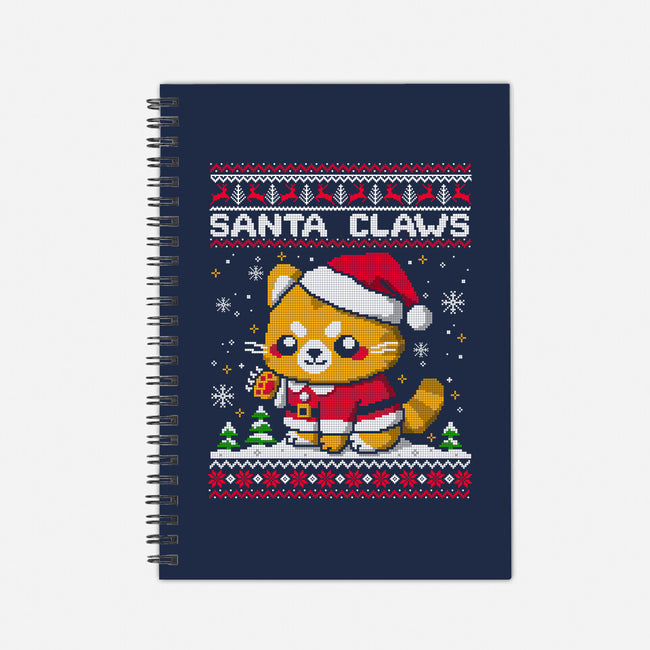 Santa Claws Cat-None-Dot Grid-Notebook-NemiMakeit