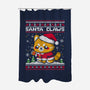 Santa Claws Cat-None-Polyester-Shower Curtain-NemiMakeit