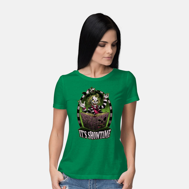 Necronomicon Beetle Show-Womens-Basic-Tee-Studio Mootant