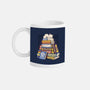 Cat Books Feline Library-None-Mug-Drinkware-tobefonseca