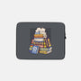 Cat Books Feline Library-None-Zippered-Laptop Sleeve-tobefonseca