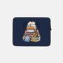 Cat Books Feline Library-None-Zippered-Laptop Sleeve-tobefonseca