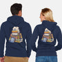 Cat Books Feline Library-Unisex-Zip-Up-Sweatshirt-tobefonseca