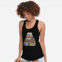 Cat Books Feline Library-Womens-Racerback-Tank-tobefonseca