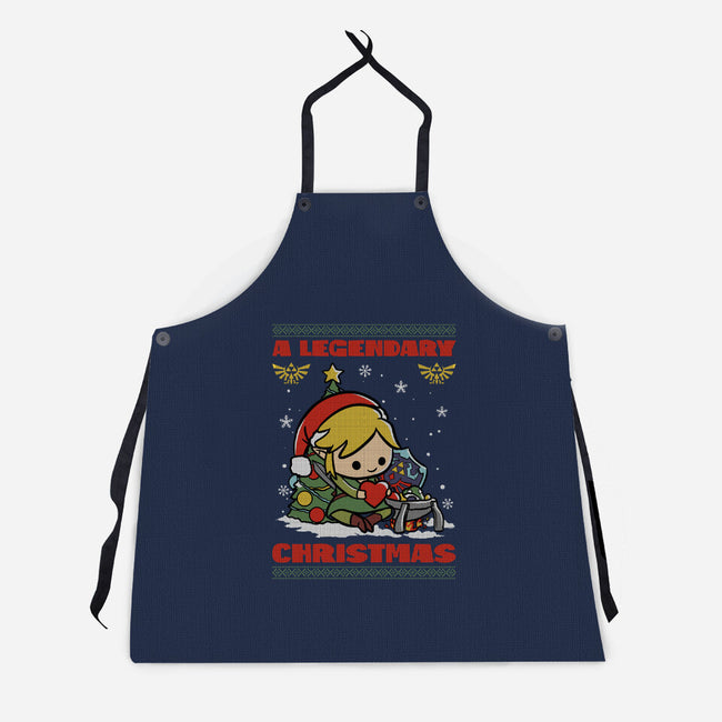 Legendary Christmas-Unisex-Kitchen-Apron-fanfabio