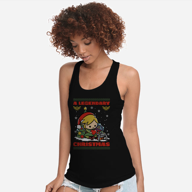 Legendary Christmas-Womens-Racerback-Tank-fanfabio