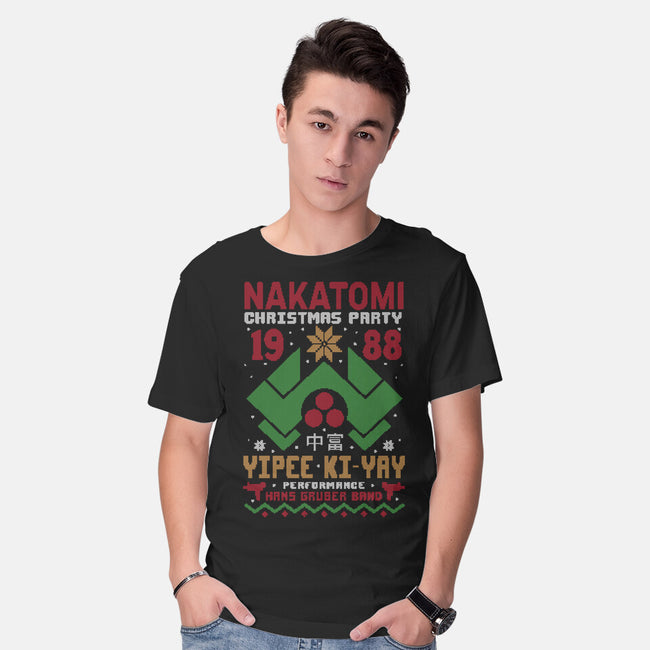 Nakatomi Christmas Party-Mens-Basic-Tee-Tronyx79