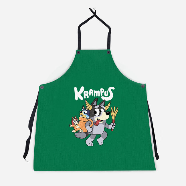 Krampus Bluey-Unisex-Kitchen-Apron-Nemons