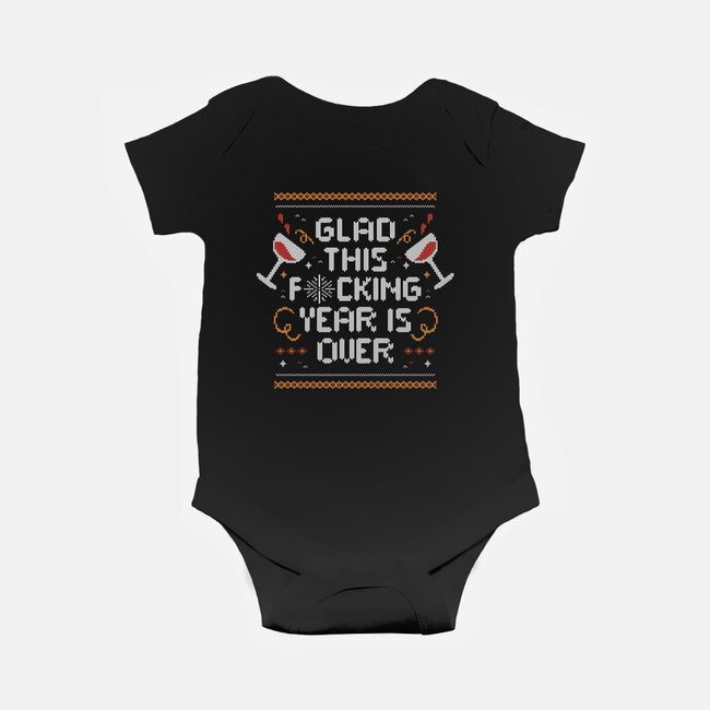 Glad It's Over-Baby-Basic-Onesie-eduely