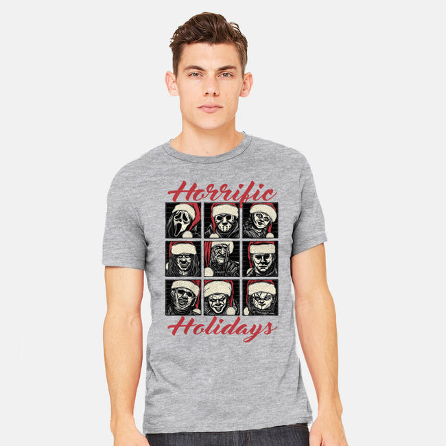 Horrific Holidays-Mens-Heavyweight-Tee-momma_gorilla