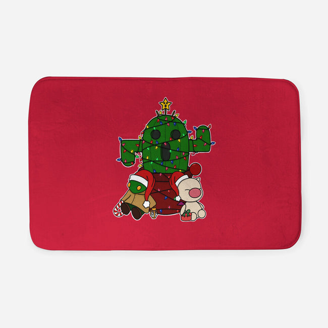 Christmas Cactuar-None-Memory Foam-Bath Mat-Alexhefe