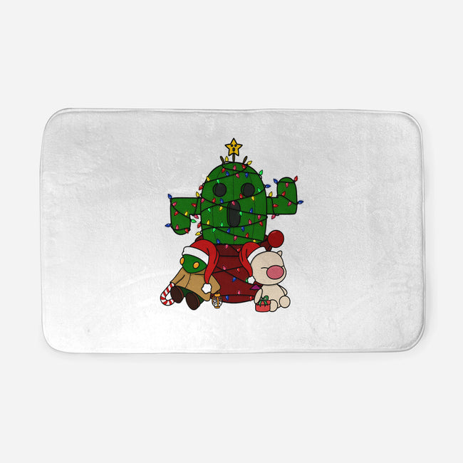 Christmas Cactuar-None-Memory Foam-Bath Mat-Alexhefe