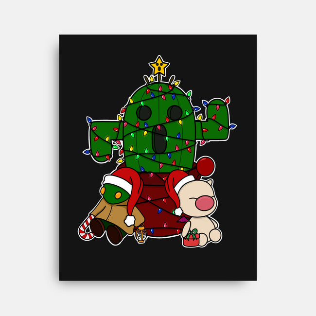 Christmas Cactuar-None-Stretched-Canvas-Alexhefe