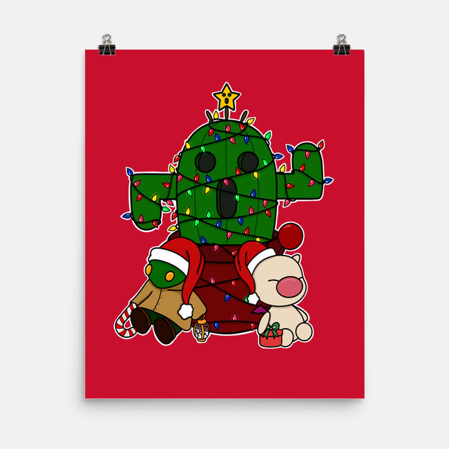 Christmas Cactuar-None-Matte-Poster-Alexhefe