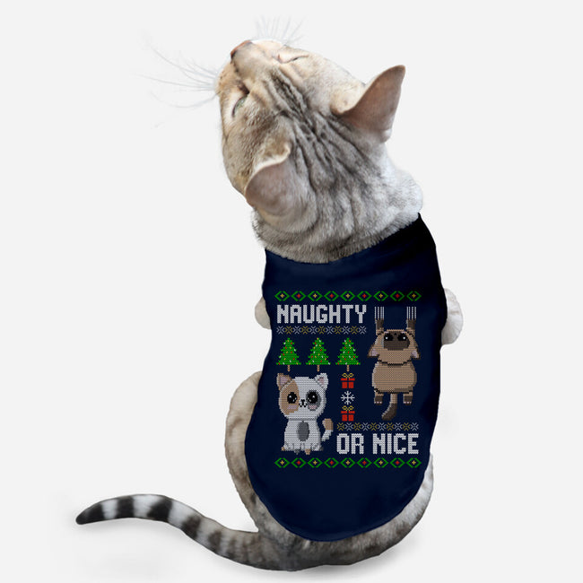 Naughty Or Nice Kittens-Cat-Basic-Pet Tank-NMdesign