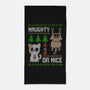 Naughty Or Nice Kittens-None-Beach-Towel-NMdesign