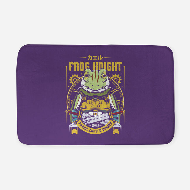 Glenn Frog Knight-None-Memory Foam-Bath Mat-Alundrart