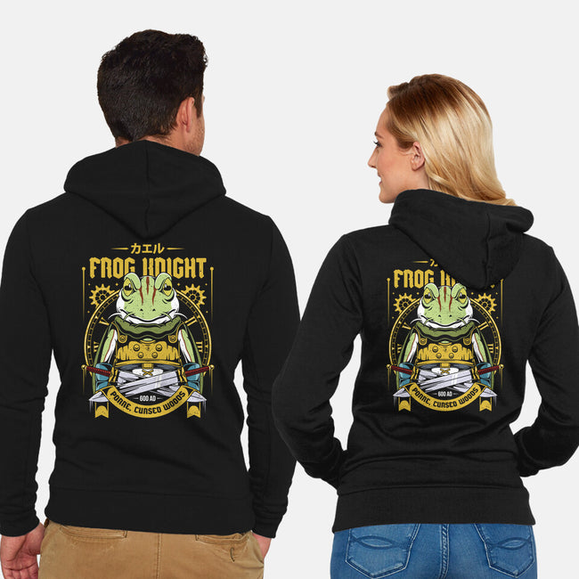 Glenn Frog Knight-Unisex-Zip-Up-Sweatshirt-Alundrart