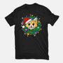 An Aggressively Merry Christmas-Womens-Fitted-Tee-Alexhefe