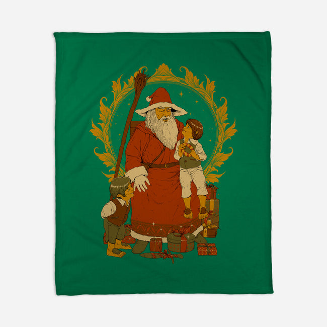 Santalf Claus-None-Fleece-Blanket-Hafaell