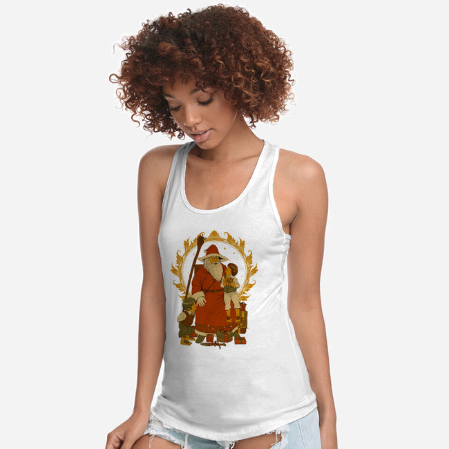 Santalf Claus-Womens-Racerback-Tank-Hafaell